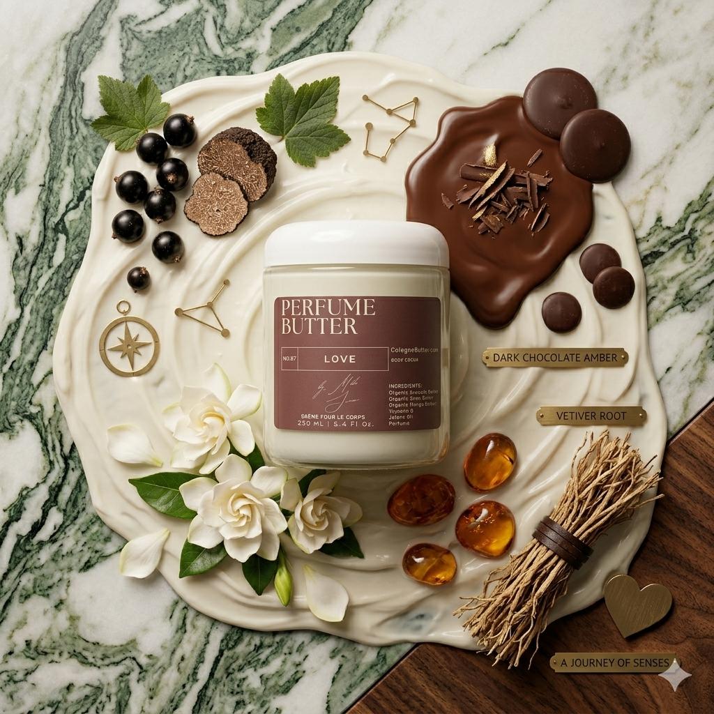 LOVE – The Luxury Body Butter Perfume | Seductive Sweet Floral & Warm Chocolate Scent | Elegant Fragrance for Women & Men