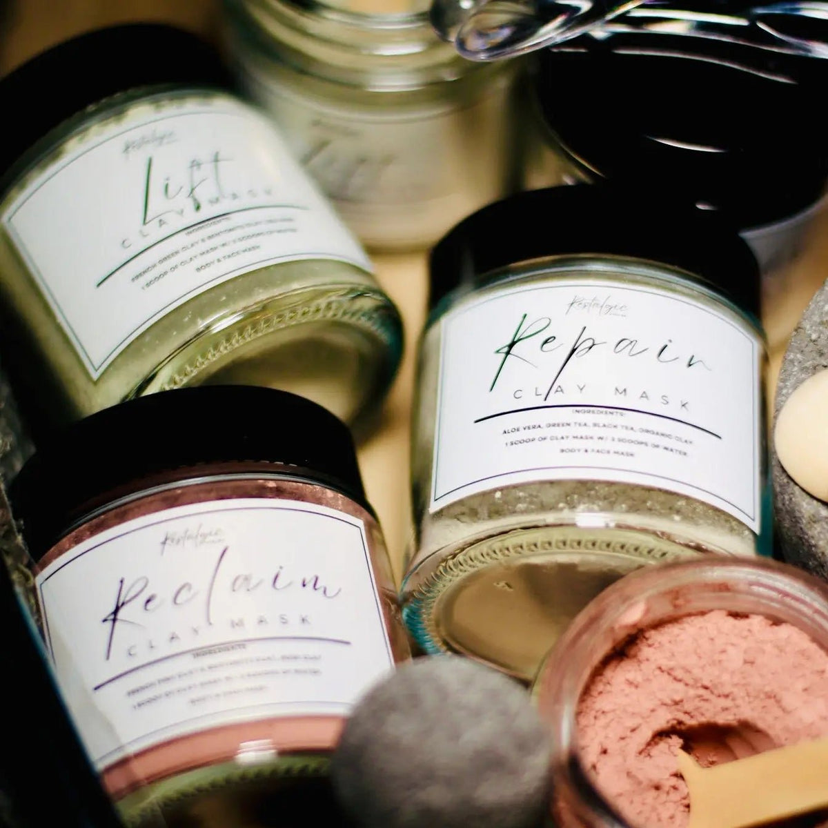 Bentonite Clay Mask Collection (4 oz) - Detox & Revitalize