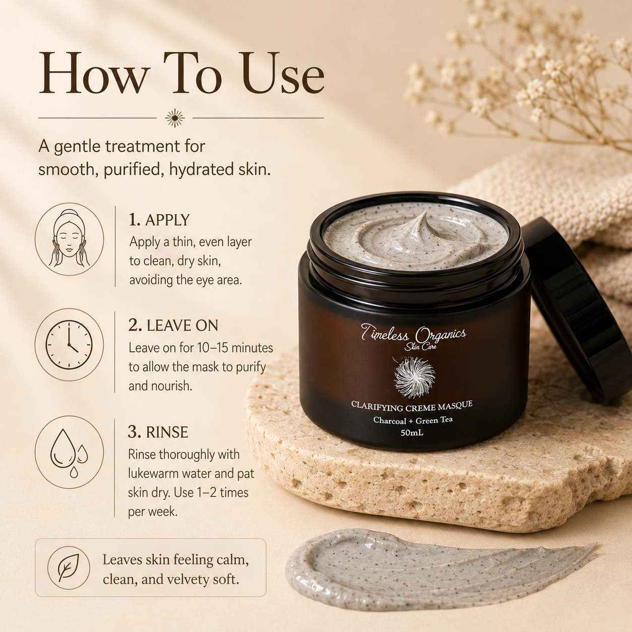 Clarifying Charcoal Creme Masque