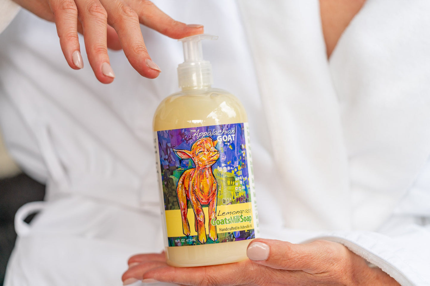 Liquid Soap | Lemongrass Goat’s Milk | 16 oz.