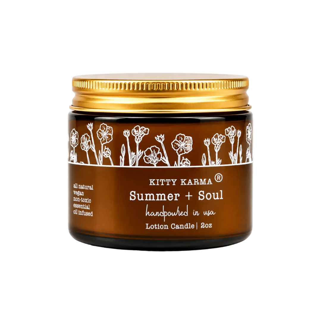 Summer Soul Massage Lotion Candles for Anxiety | Natural Skincare