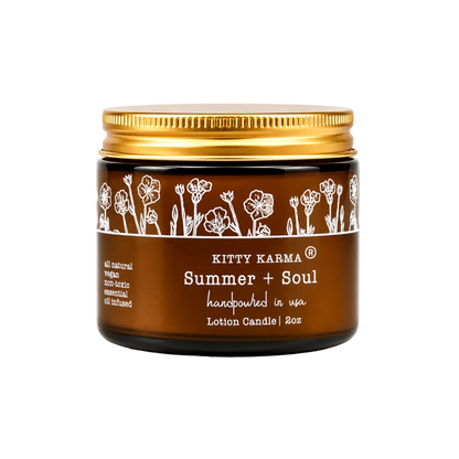 Summer Soul Massage Lotion Candles for Anxiety | Natural Skincare