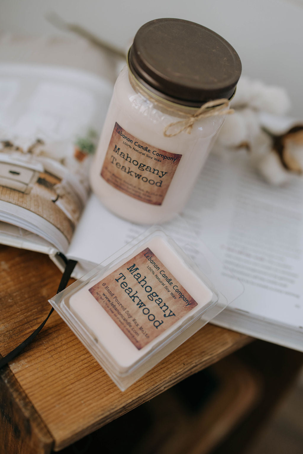 Mahogany Teakwood Candle
