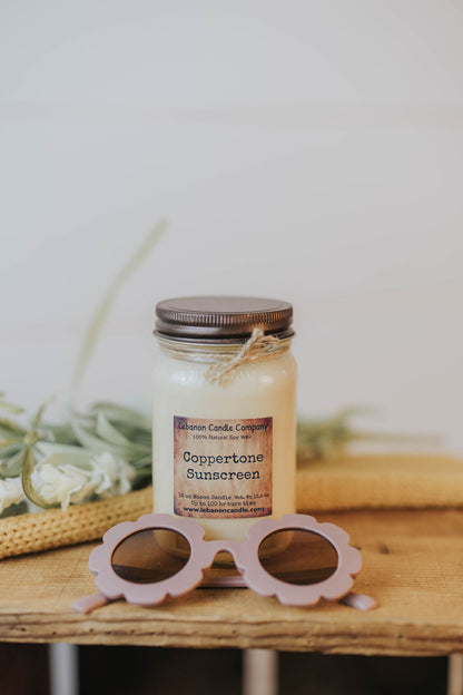 Coppertone Sunscreen Candle