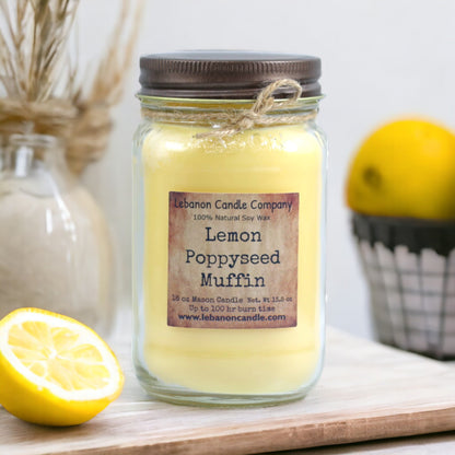 Lemon Poppyseed Muffin Candle