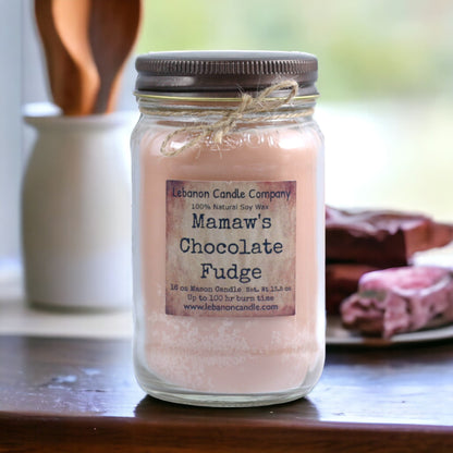 Mamaws Chocolate Fudge Candle