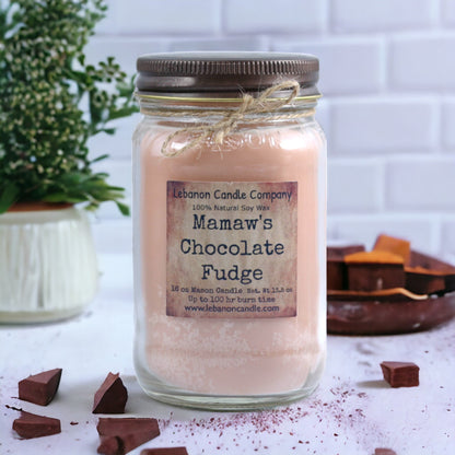 Mamaws Chocolate Fudge Candle