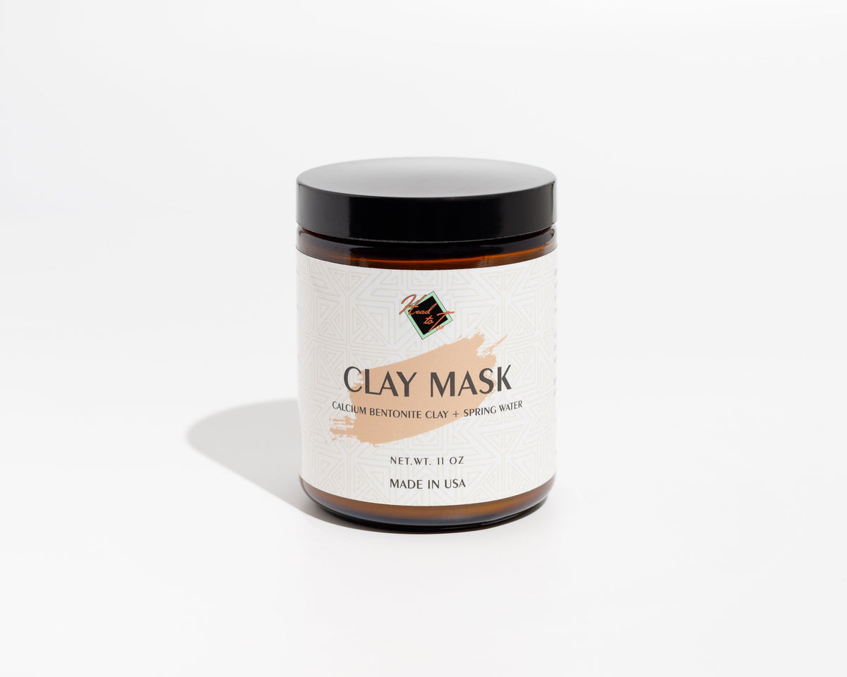 Pure Calcium Bentonite Clay Mask — Deep Pore Detox, Spring Water Activated