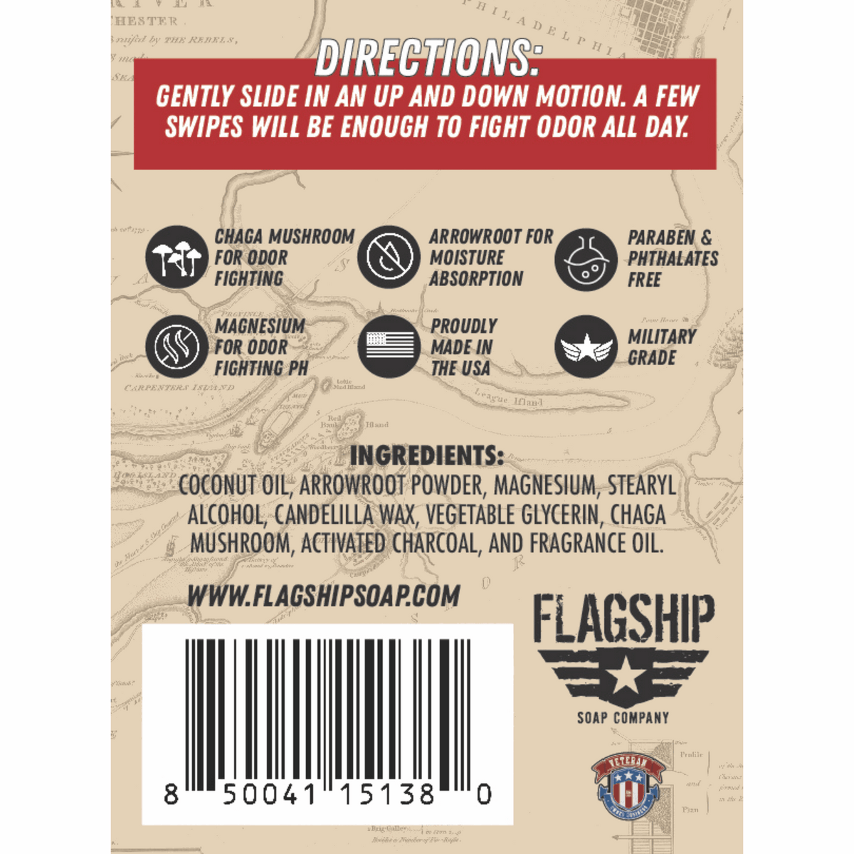 1776 Bay Rum Natural Deodorant