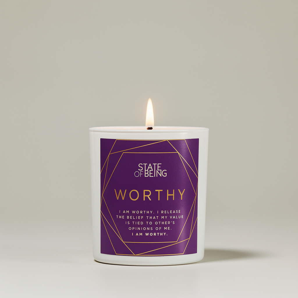 Worthy Affirmation Candle | Palo Santo & Bergamot