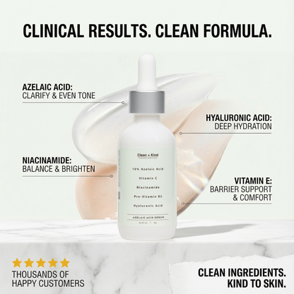 Azelaic Acid Serum 10% — Silicone-Free, Fragrance-Free, 2 oz