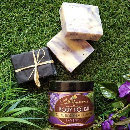 Luxurious Body Polish Scrub + 3 Soaps Set