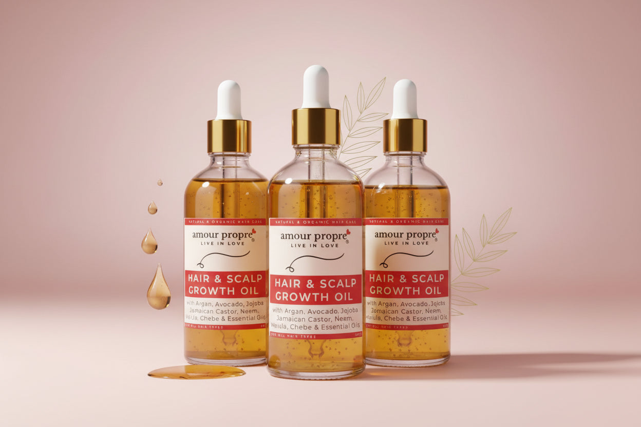 Organic Chebe Hair Growth Oil with Avocado and Argan Oils