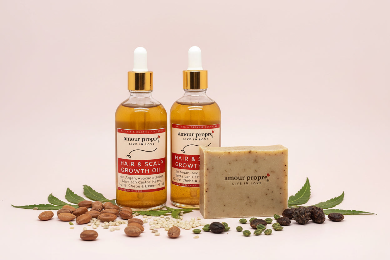 Organic Chebe Hair Growth Oil with Avocado and Argan Oils