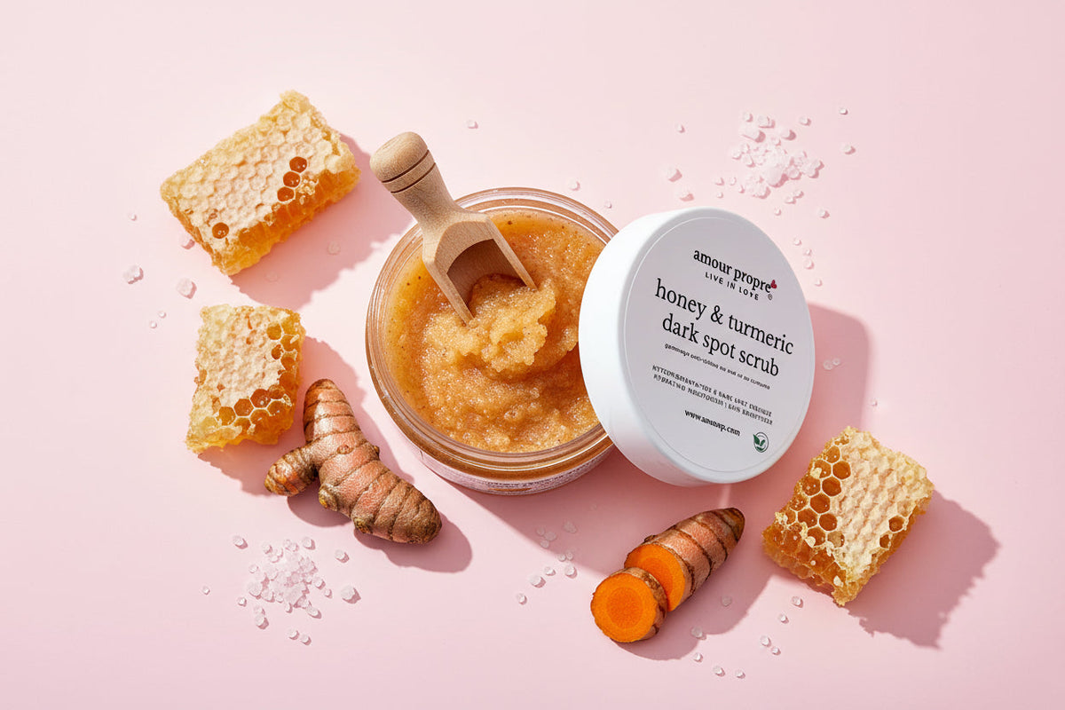 Turmeric & Honey Dark Spot Scrub - Natural Skin Brightening Solution