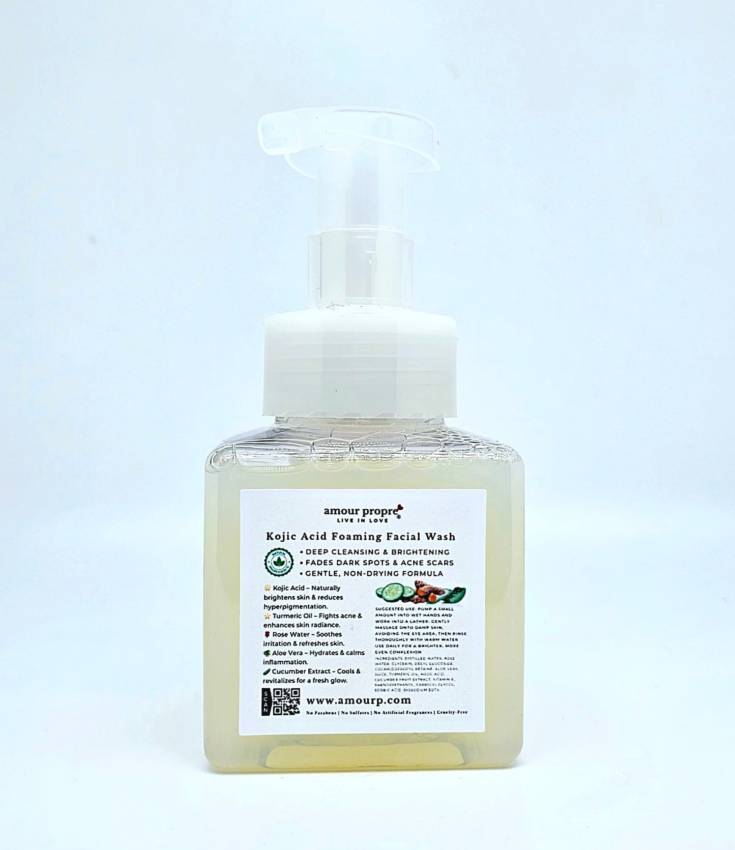 Kojic Acid Foaming Facial Wash – Brighten, Cleanse & Rejuvenate