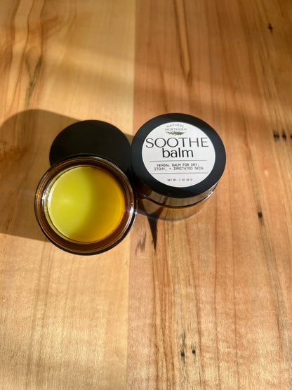 Soothe Balm for itchy and dry skin| eczema relief balm | Plantain + Grass-fed Tallow