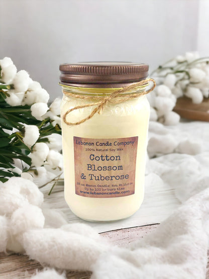 Cotton Blossom & Tuberose Candle