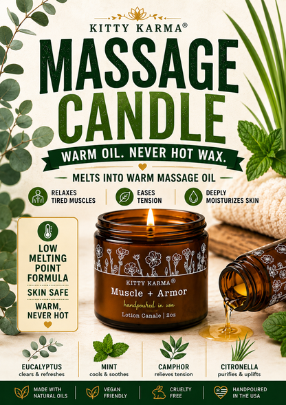 Aromatherapy Lavender Massage Lotion Candle