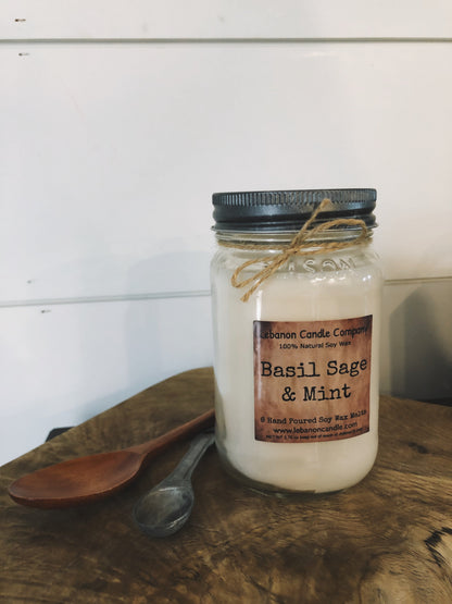 Basil Sage & Mint Candle