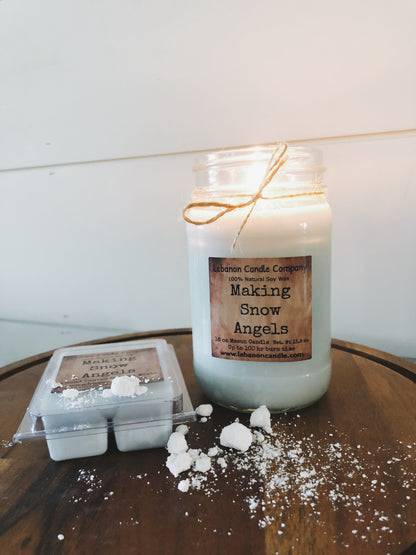 Making Snow Angels Wax Melt