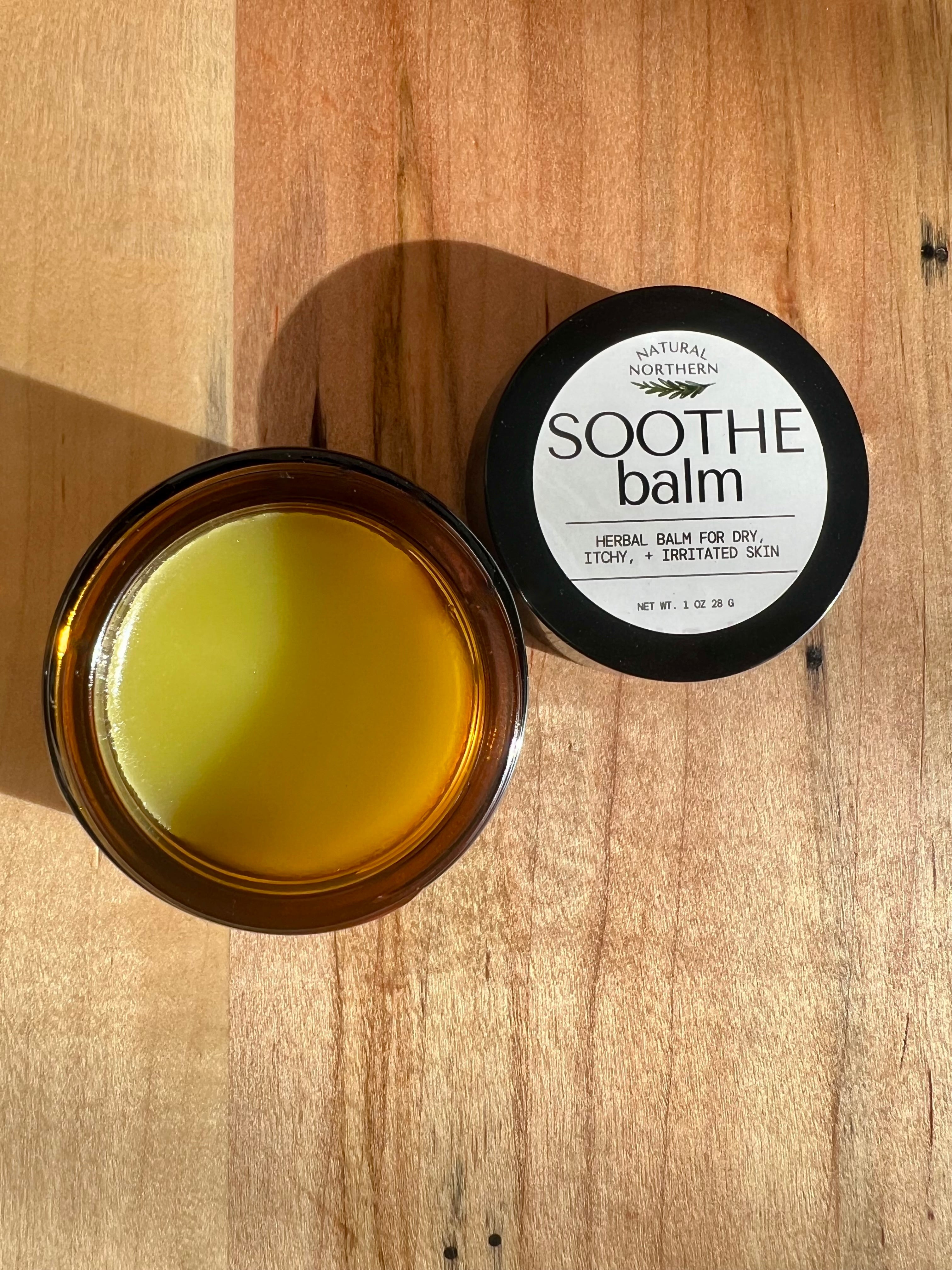 Soothe Balm for itchy and dry skin| eczema relief balm | Plantain + Grass-fed Tallow