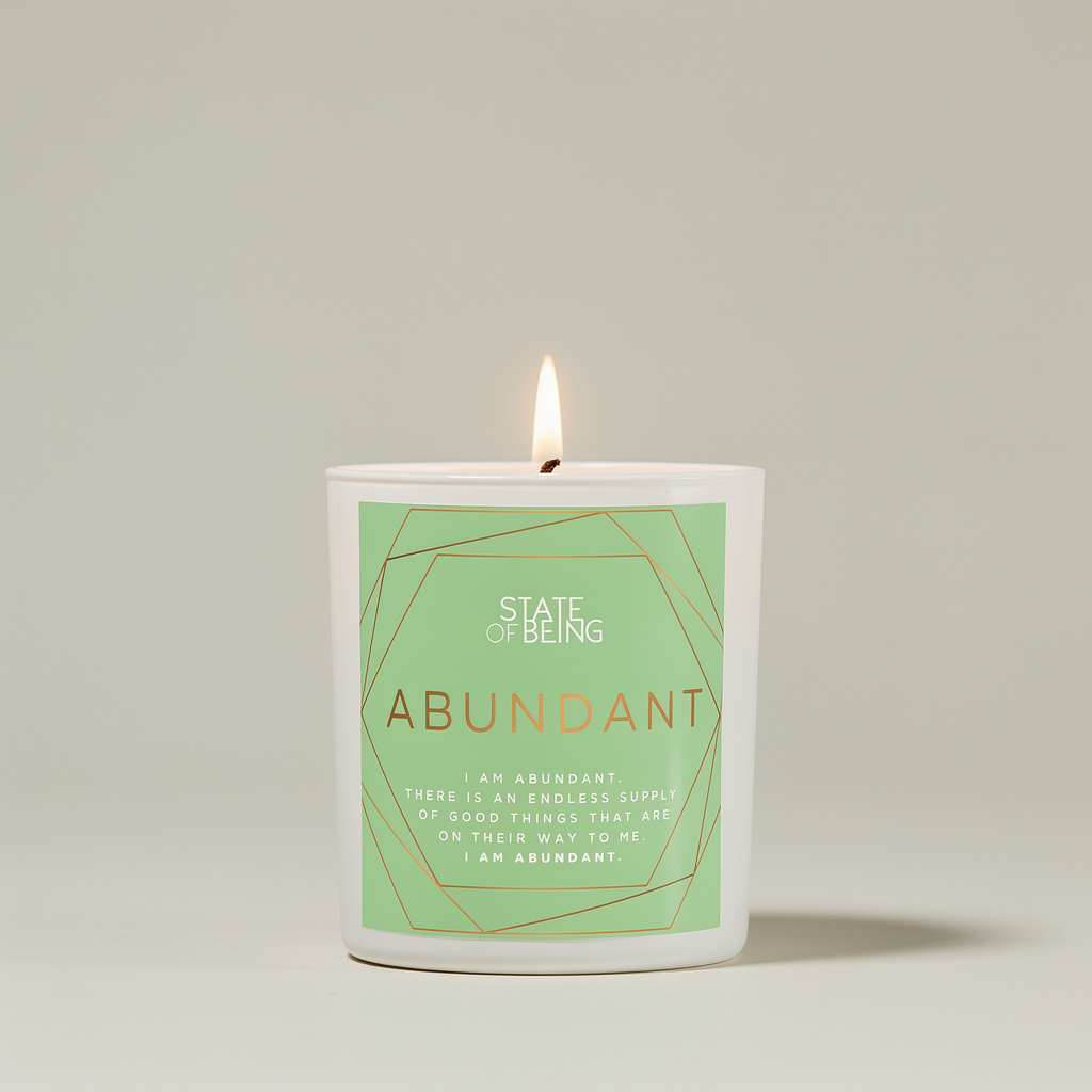 Abundant Affirmation Candle | Sandalwood & Lime