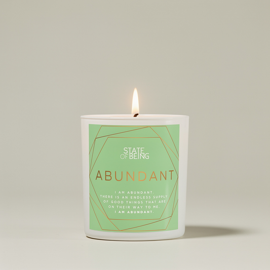 Abundant Affirmation Candle | Sandalwood & Lime