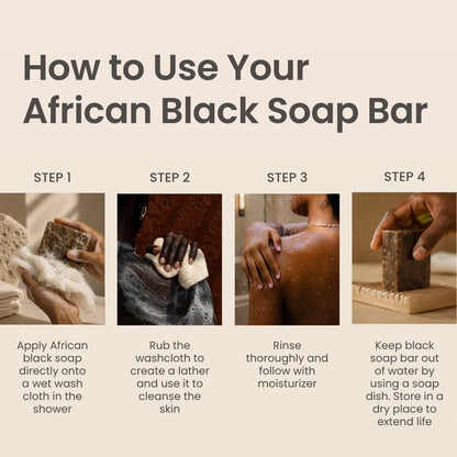 African Black Soap Bar