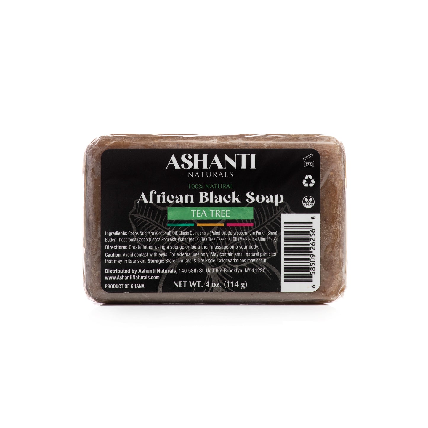 100% African Black Soap - Tea Tree