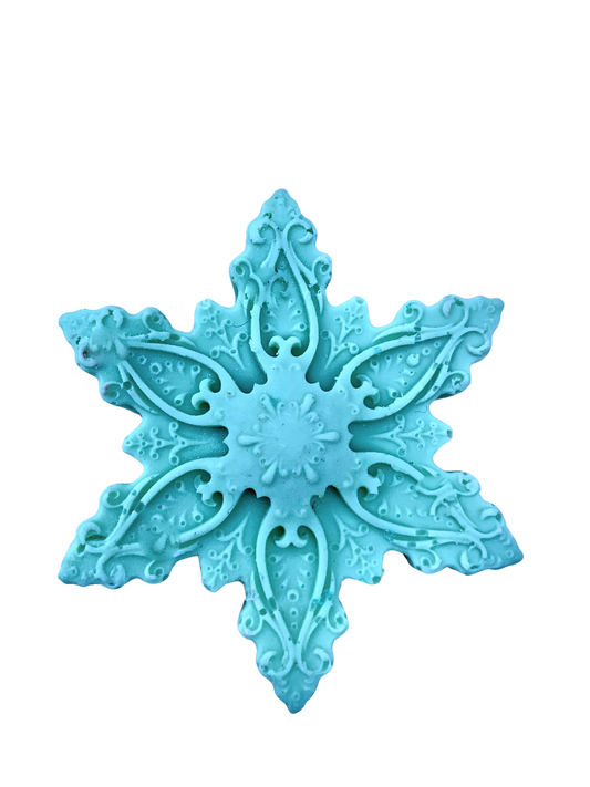 10 Snowflake Soaps
