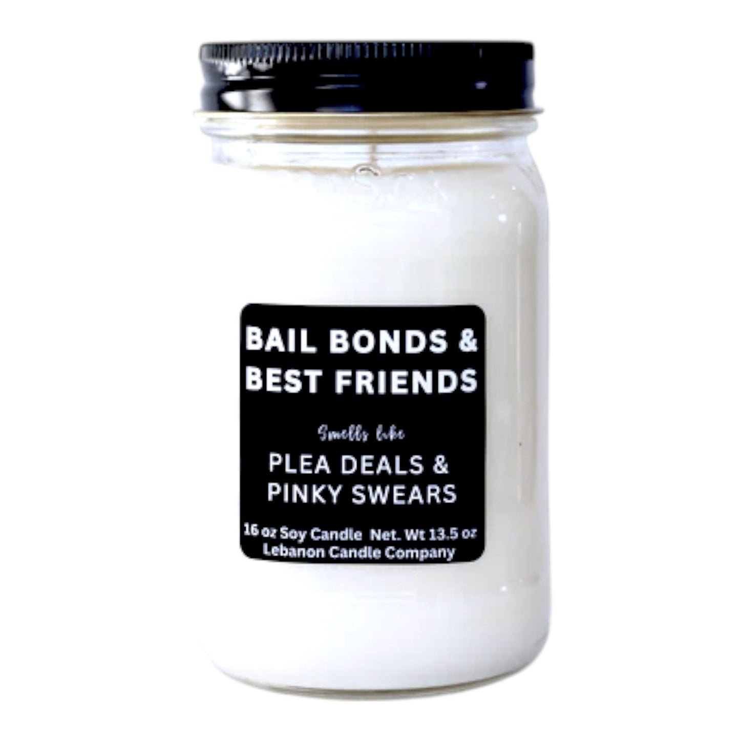 Bail Bonds and Best Friends Funny Candle