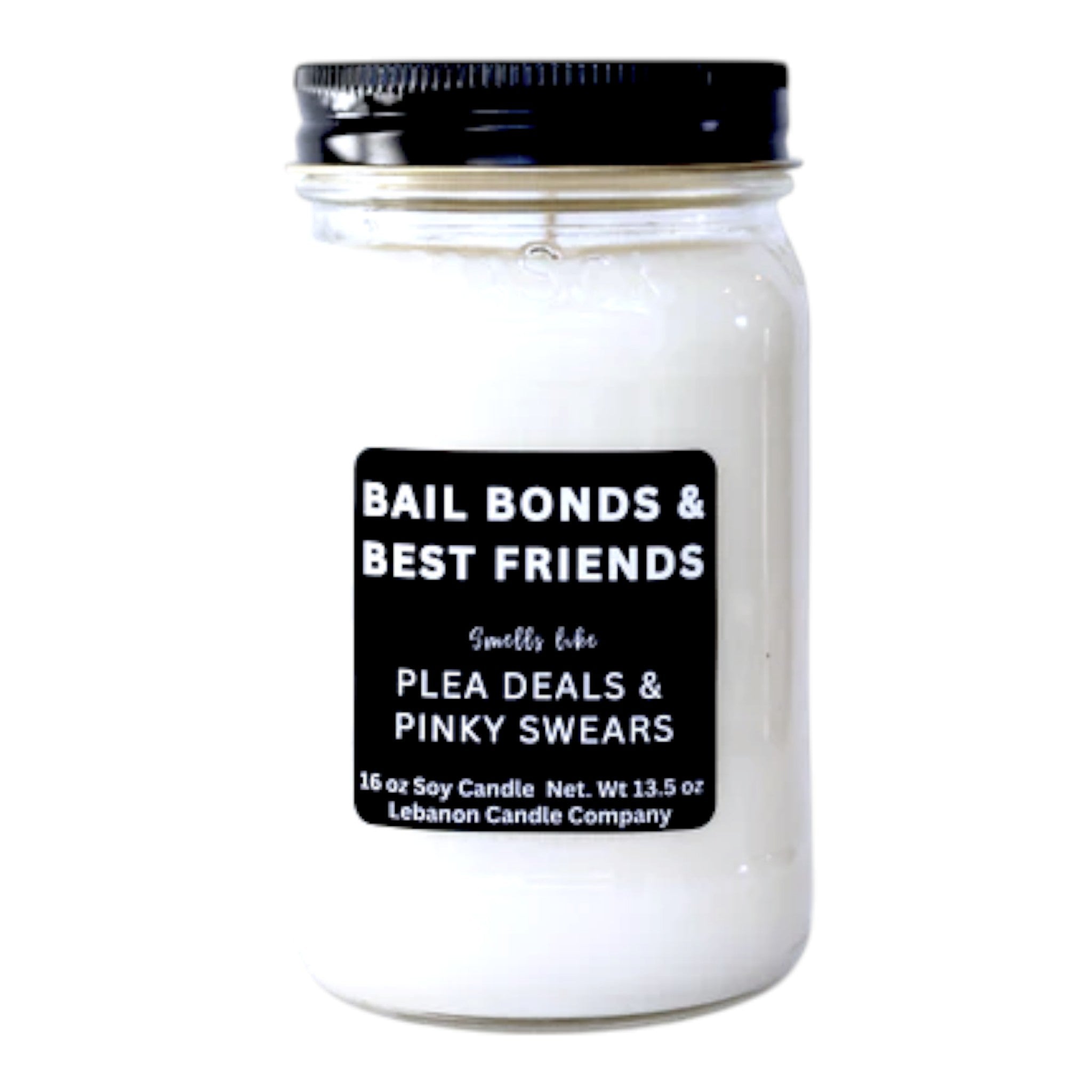 Bail Bonds and Best Friends Funny Candle