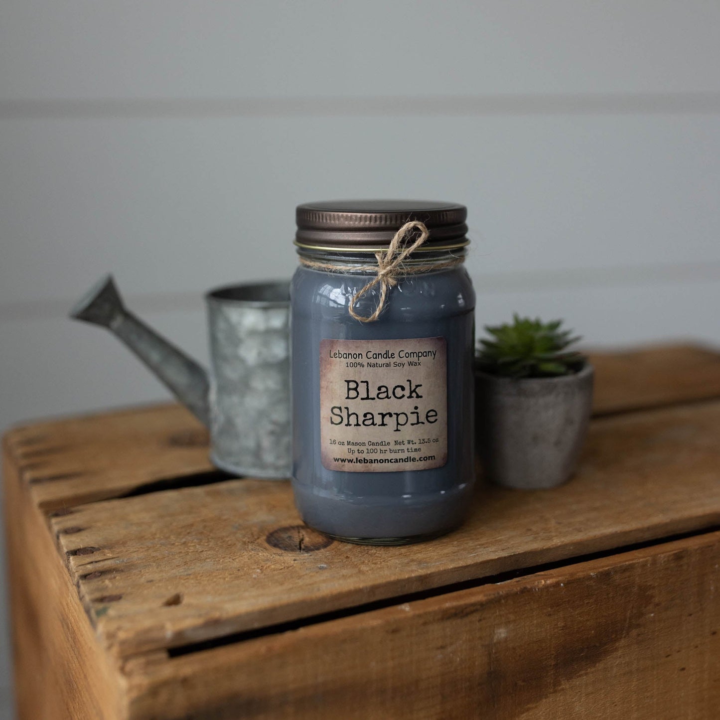 Black Sharpie Candle