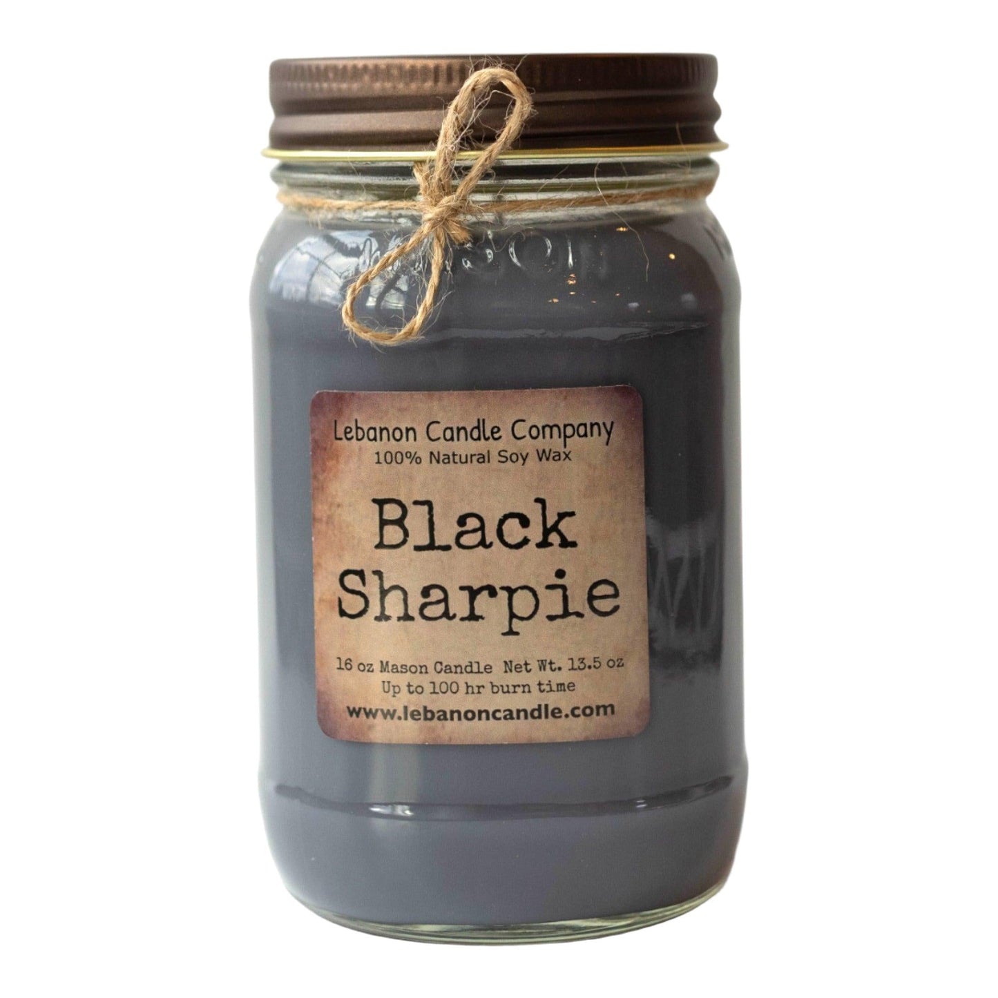 Black Sharpie Candle