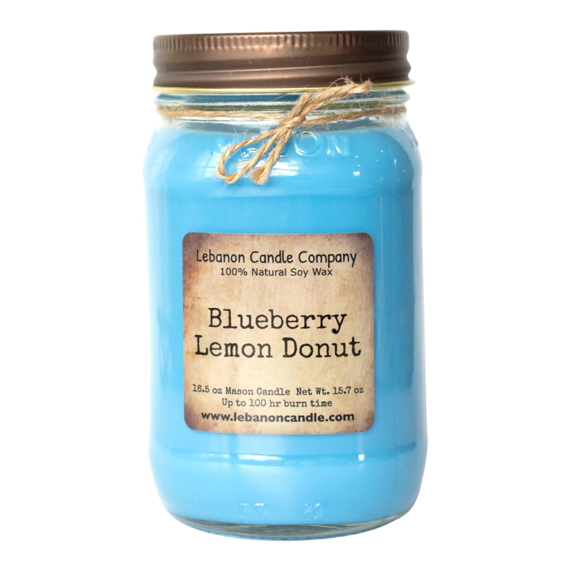 Blueberry Lemon Donut Candle