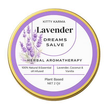 Handmade Lavender Herbal Salve for a Better Sleep and Better Skin