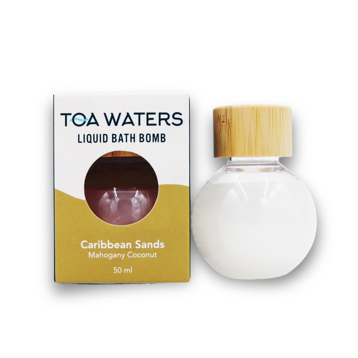 Caribbean Sands Liquid Bath Bomb - Mahogany Coconut