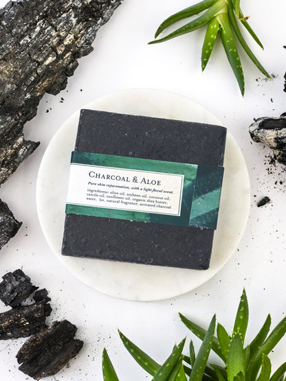 Charcoal & Aloe Soap Scrub Bar