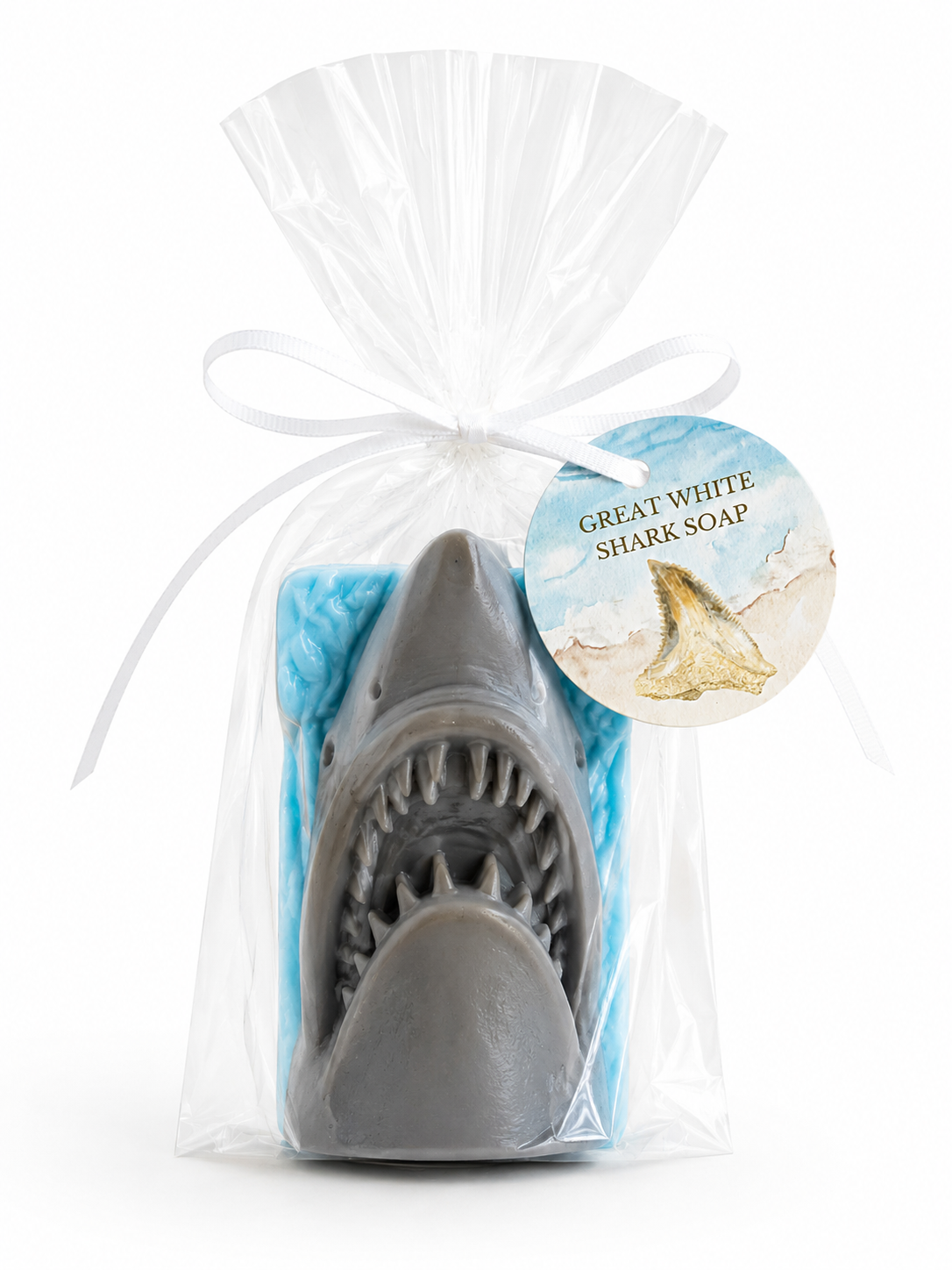 Great White Shark Soap – Handmade Novelty Shark Soap & Unique Gift for Shark Lovers