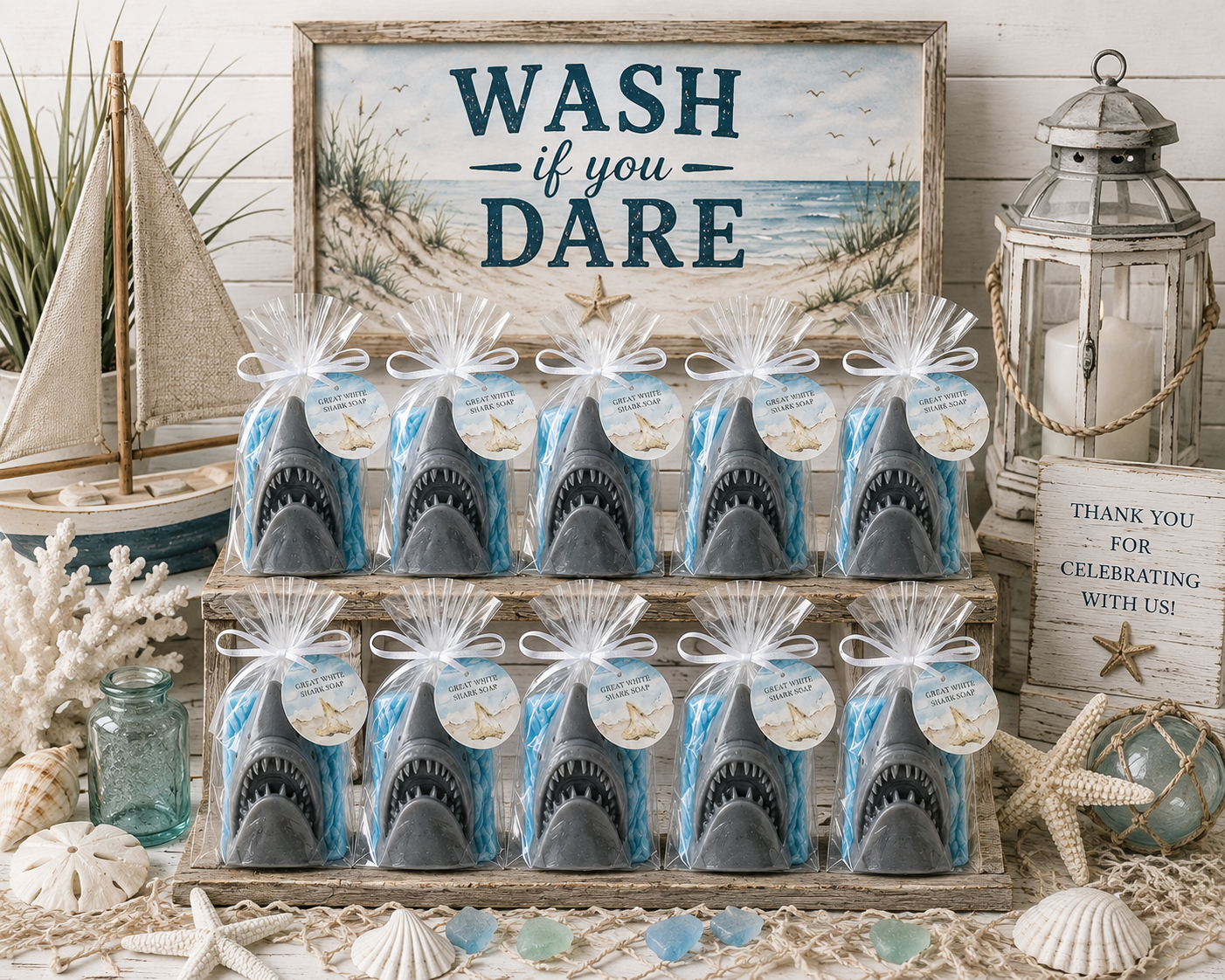 Great White Shark Soap – Handmade Novelty Shark Soap & Unique Gift for Shark Lovers