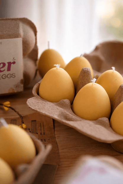 Easter Egg Candle Box – Handmade Soy Wax Egg Candles, Easter Decor Gift Set, Spring Candle Gift