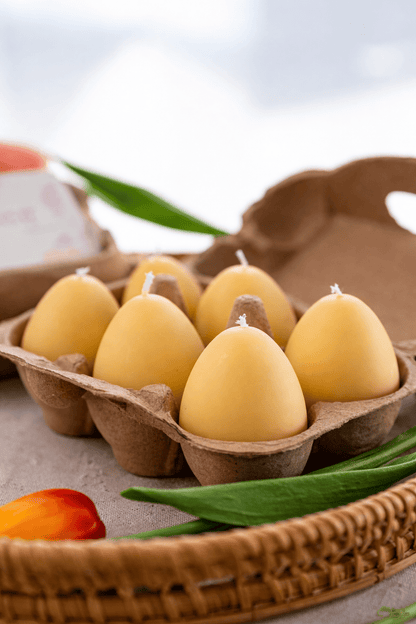 Easter Egg Candle Box – Handmade Soy Wax Egg Candles, Easter Decor Gift Set, Spring Candle Gift