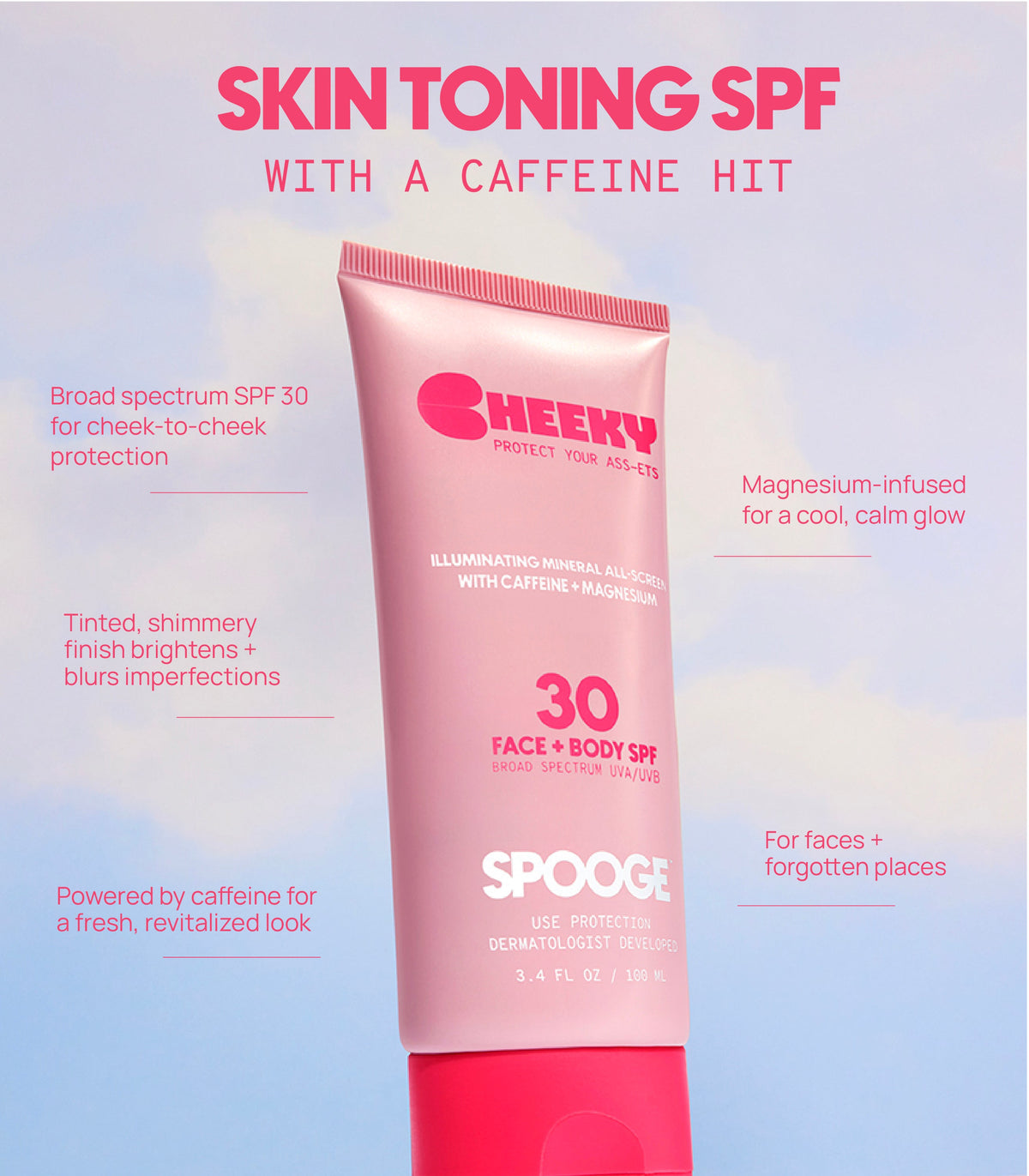 CHEEKY MINERAL ALL SCREEN™ - FACE & BODY | SPF 30 3.4oz