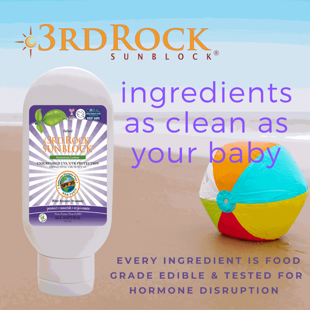 3rd Rock Sunblock® For Infants - All Natural Infant Sunscreen - Zinc Oxide SPF 35