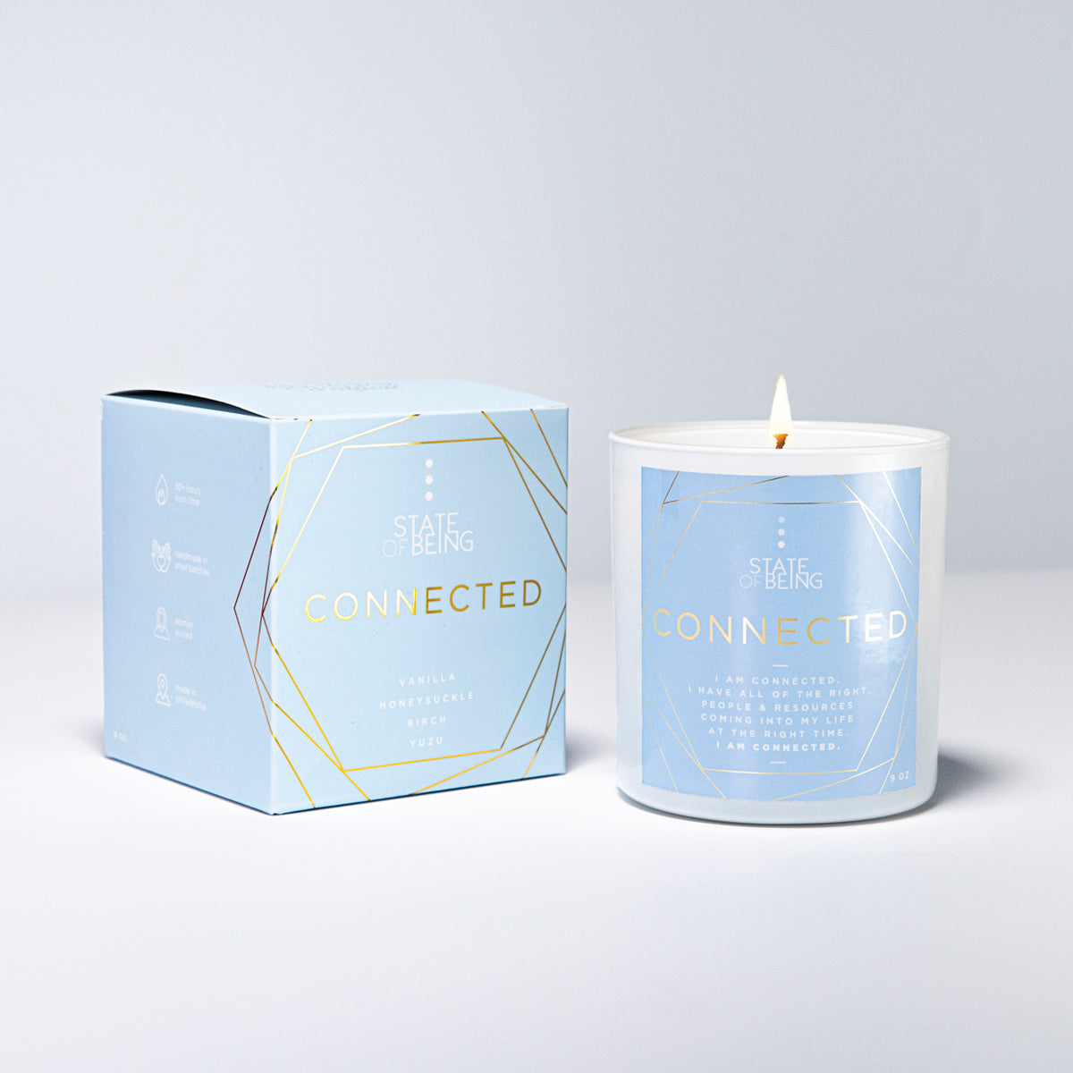Connected Affirmation Candle | Vanilla & Jasmine