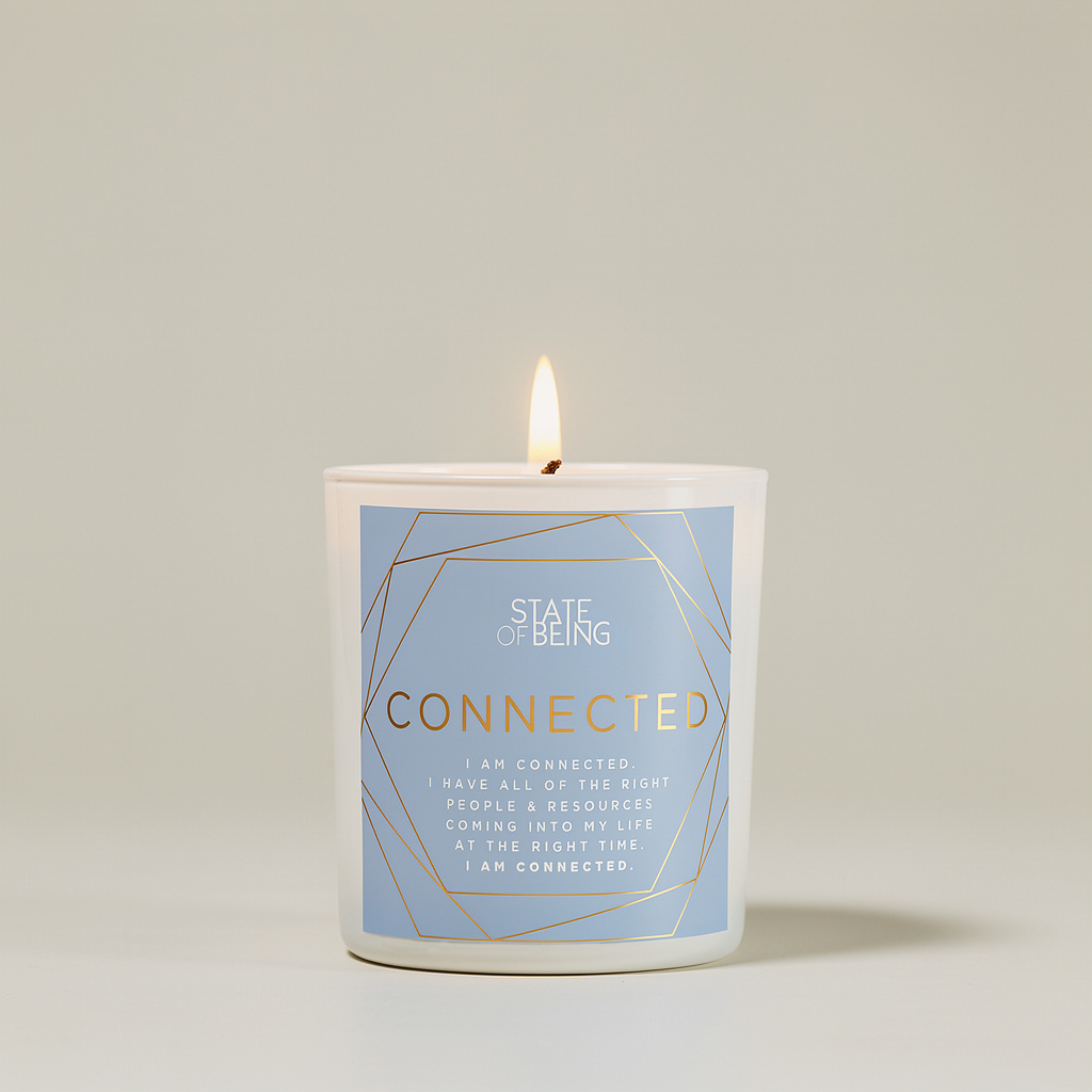 Connected Affirmation Candle | Vanilla & Jasmine