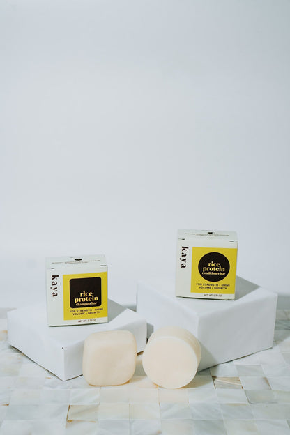 Rice Haircare Gift Set - Shampoo and Conditioner Bar