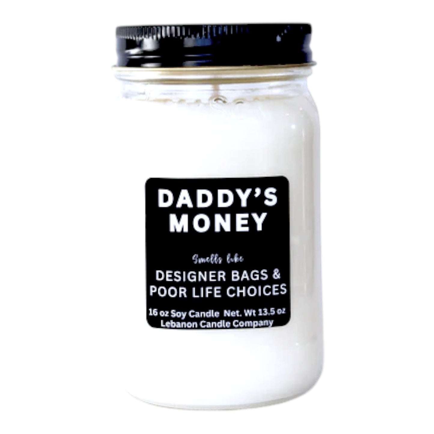 Daddy's Money Funny Candle