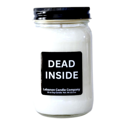 Dead Inside Funny Candle